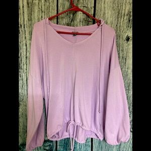 Aerie Crop Tie hoodie